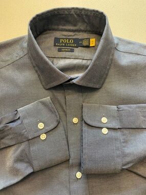 Polo Ralph Lauren - all cotton button up shirt Size 17.5” neck